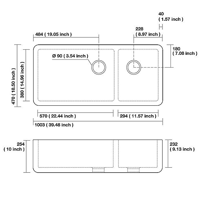 Кухонная мойка Kerasan Hannah Oxfordshire 543101 купить в интернет-магазине сантехники Sanbest