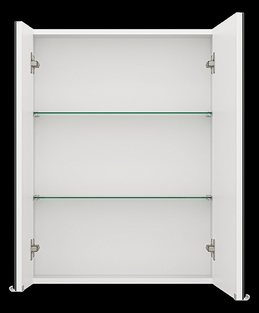 Зеркальный шкаф Misty Аура 60 Э-Аур02060-01 белый купить в интернет-магазине сантехники Sanbest