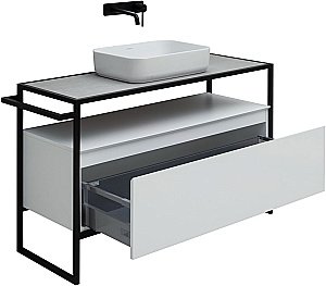 Тумба с раковиной Allen Brau Priority 120 1.31004.WM белый матовый для ванной в интернет-магазине Sanbest