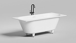 Ванна Salini Ornella AXIS Kit S-Sense 170x75 103513G белая купить в интернет-магазине Sanbest