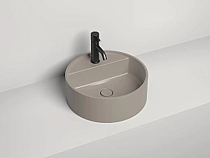 Раковина накладная Salini ARMONIA TOP 02 130126MF 45 из искусственного камня S-Stone, матовая, цвет по RAL полностью купить в интернет-магазине Sanbest