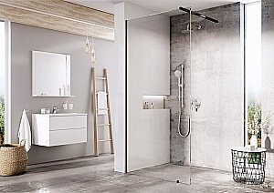 Душевое ограждение Ravak WALK-IN WALL ST 140/W SET-1200 Uni стекло прозрачное/профиль черный купить в интернет-магазине Sanbest