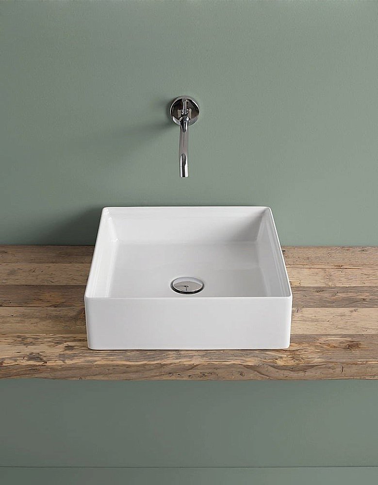 Раковина накладная Artceram Scalino 38 SCL001 05 00 Bianco Matt купить в интернет-магазине Sanbest