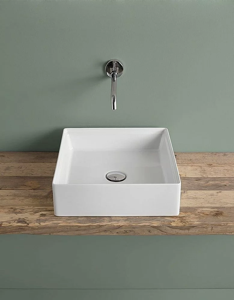 Раковина накладная Artceram Scalino 38 SCL001 05 00 Bianco Matt купить в интернет-магазине Sanbest