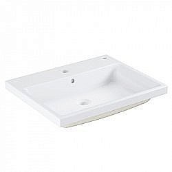 Раковина встраиваемая Grohe Cube Ceramic 60,5 3947900H белая купить в интернет-магазине Sanbest