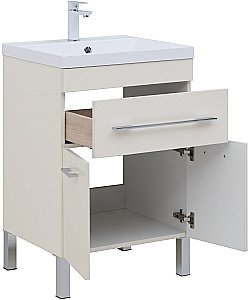 Тумба с раковиной Aquanet Верона 304535 60 крем для ванной в интернет-магазине Sanbest