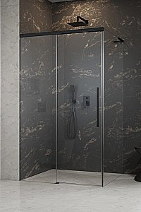 Душевой уголок Radaway Idea 8 Black QL KDJ 120х70 L стекло прозрачное/профиль черный матовый купить в интернет-магазине Sanbest