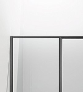 Душевой уголок Vincea Slim 8mm VSR-4SLP9012CLGM 120x90 профиль вороненая сталь/стекло прозрачное купить в интернет-магазине Sanbest