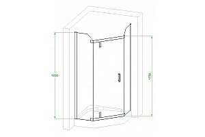 Душевой уголок Royal Bath RB90TR-C-CH 90х90 матовый купить в интернет-магазине Sanbest