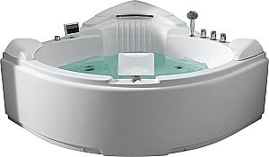 Ванна акриловая Gemy Arc-shape G9082 O 152х152 белая с гидромассажем купить в интернет-магазине Sanbest
