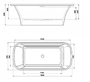 Ванна Jacob Delafon Elite E6D364RU-00 180х85 с каркасом,белая купить в интернет-магазине Sanbest