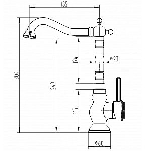Смеситель для кухни Milacio Pekin MC.500.WH белый купить в интернет-магазине сантехники Sanbest