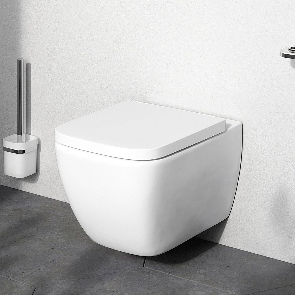 Унитаз подвесной AM.PM Gem C901701SC белый, безободковый купить в интернет-магазине Sanbest