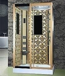 Душевая кабина Niagara Luxe 7711G 90х120 золото левая купить в интернет-магазине сантехники Sanbest