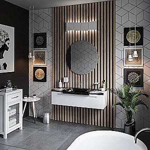 Раковина Kerasan Inka Project 40  341131*1 черная матовая купить в интернет-магазине Sanbest