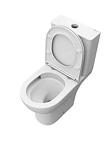 Унитаз-компакт BelBagno LOUNGE-TOR-2 BB2802CP/T-TOR/SC белый, с крышкой микролифт, с бачком, безободковый, слив-торнадо купить в интернет-магазине Sanbest