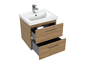 Мебель для ванной подвесная Cersanit LARA 50 орех для ванной в интернет-магазине Sanbest