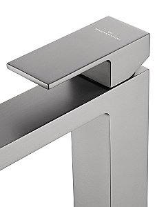 Смеситель для раковины высокий WONZON & WOGHAND CUBE, Темный графит (WW-88239016-BGM) купить в интернет-магазине сантехники Sanbest