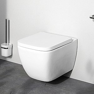 Унитаз подвесной AM.PM Gem C901701SC белый, безободковый купить в интернет-магазине Sanbest