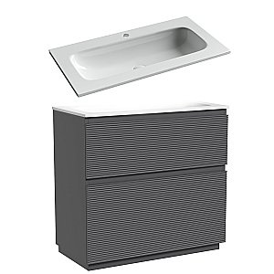 Тумба с раковиной Sancos FOLK Floor FL90FGS/CN7019 90 Grey soft для ванной в интернет-магазине Sanbest