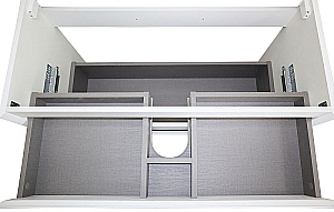 Тумба с раковиной Azario Velluto 100 CS00088604 белая матовая для ванной в интернет-магазине Sanbest