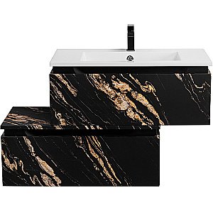 Нижняя тумба Cezares SLIDER-800-1C-PI-NF-P черный фьюжн для ванной в интернет-магазине сантехники Sanbest