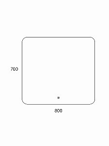 Зеркало Taliente Zled TA-Zled-B8070 80 в ванную от интернет-магазине сантехники Sanbest