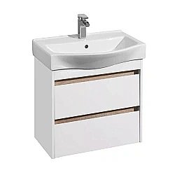 Тумба с раковиной Акватон Нортон 65 белая для ванной в интернет-магазине Sanbest