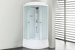 Душевая кабина Royal Bath RB90CK5-WC 90x90 профиль белый/стекло матовое купить в интернет-магазине Sanbest