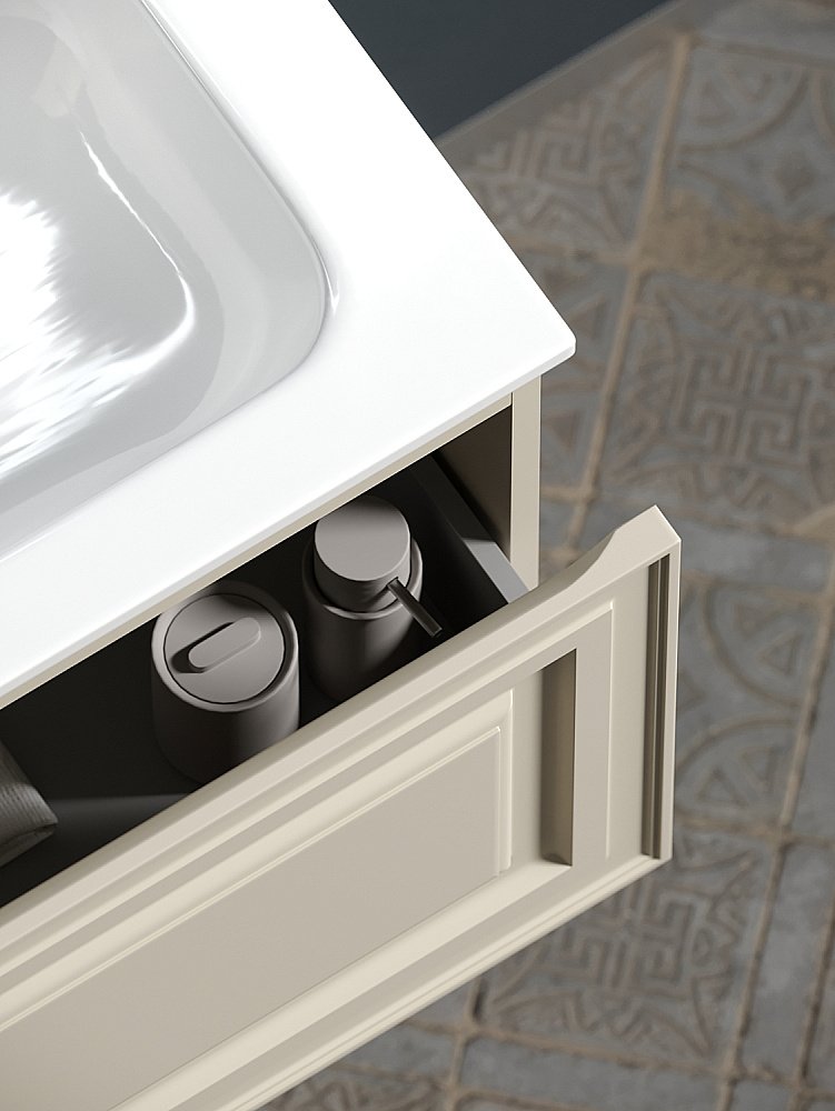 Тумба с раковиной Sancos Very VR120CE Beige Soft для ванной в интернет-магазине Sanbest