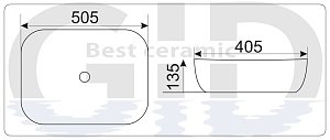 Раковина GID D1302H024 купить в интернет-магазине Sanbest