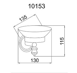 Мыльница Boheme Palazzo Nero 10153 купить в интернет-магазине сантехники Sanbest