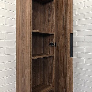 Шкаф-колонна Comforty Порто 00-00009982 35 дуб темно-коричневый для ванной в интернет-магазине сантехники Sanbest