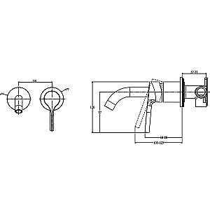 Cмеситель для раковины Jacob Delafon Elate E28318-CP хром купить в интернет-магазине сантехники Sanbest