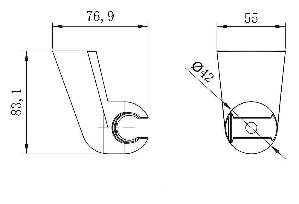Держатель ручного душа Lemark LM8080C купить в интернет-магазине сантехники Sanbest