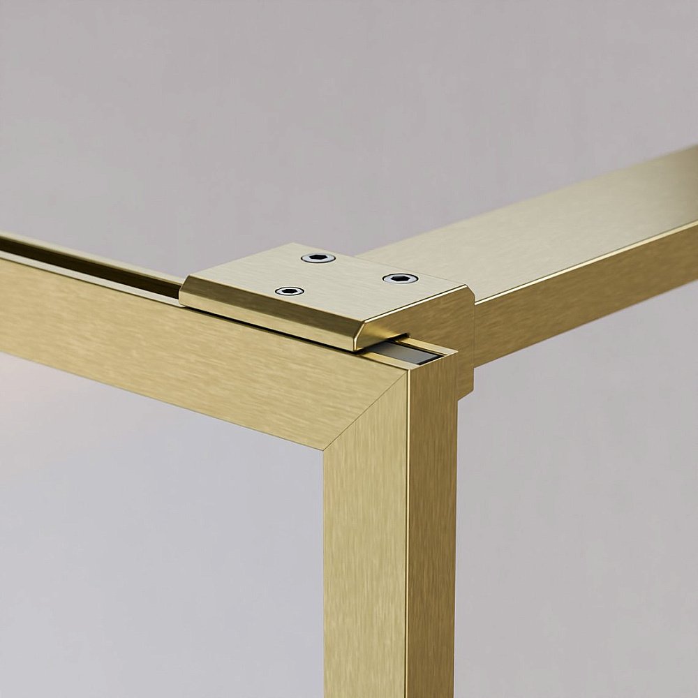 Душевое ограждение Radaway Modo F Gold II 160 10409164-99-01 стекло прозрачное/профиль брашированное золото купить в интернет-магазине Sanbest