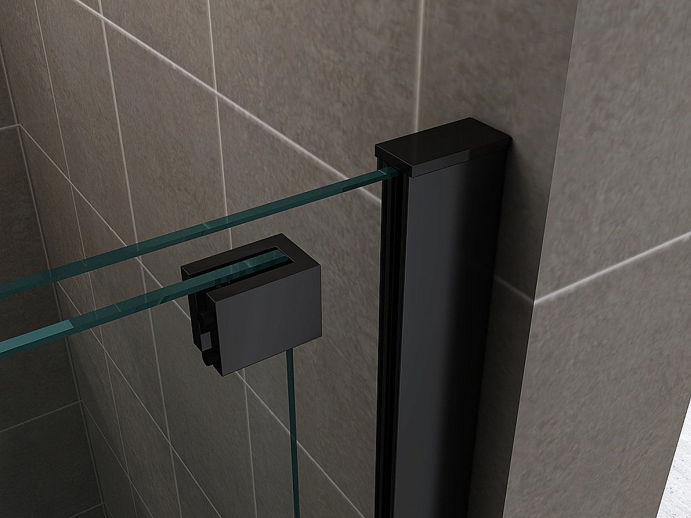 Душевое ограждение Abber KOMFORT 8 100 прозрачное/черный купить в интернет-магазине Sanbest