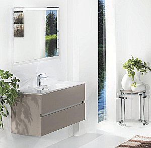 Тумба с раковиной Armadi Art Vallessi 100 кашемир для ванной в интернет-магазине Sanbest