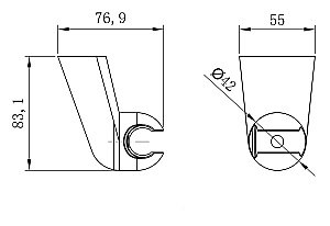Держатель ручного душа Lemark LM8080C купить в интернет-магазине сантехники Sanbest