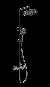 Душевая система с термостатом WONZON & WOGHAND SOLID, Темный графит (WW-C3011-A-BGG) купить в интернет-магазине сантехники Sanbest