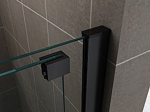 Душевое ограждение Abber KOMFORT 8 100 прозрачное/черный купить в интернет-магазине Sanbest