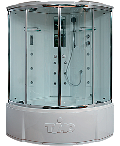 Душевой бокс Timo Lux 135х135 T-7735C стекло прозрачное/профиль хром купить в интернет-магазине Sanbest