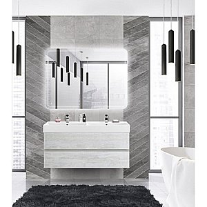 Тумба с раковиной Cezares Molveno 46 120 Legno Bianco для ванной в интернет-магазине Sanbest