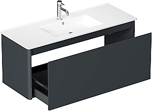 Тумба с раковиной и столешницей Allen Brau Gravity 120 1.370015.AM антрацит матовый для ванной в интернет-магазине Sanbest