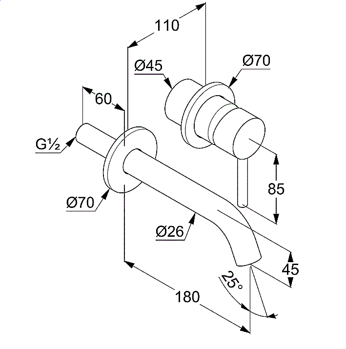 Смеситель для раковины Kludi Bozz 382443976 черный купить в интернет-магазине сантехники Sanbest