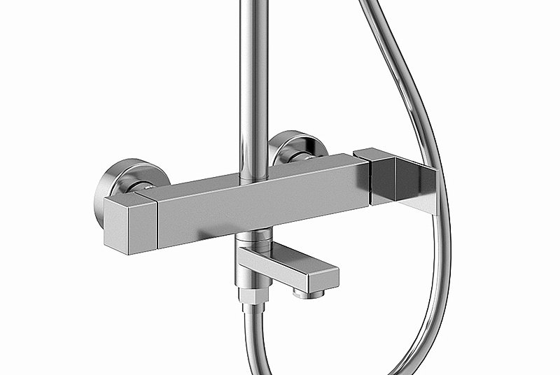 Душевая система Kaiser Cube 01582 хром купить в интернет-магазине сантехники Sanbest