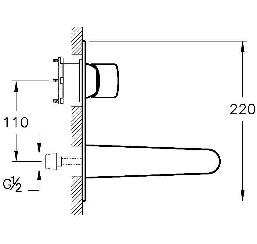 Смеситель для раковины Vitra ROOT ROUND A42721EXP купить в интернет-магазине сантехники Sanbest
