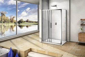 Душевой уголок Good door ORION WTW+SP 130x90 прозрачный купить в интернет-магазине Sanbest