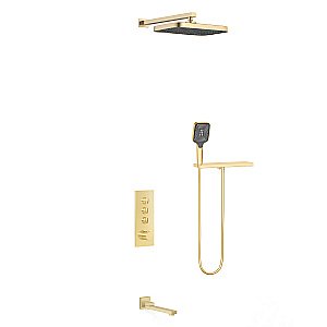 Душевая система Vincea VSFW-431T1RBG брашированное золото купить в интернет-магазине сантехники Sanbest
