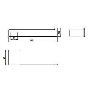 Держатель для туалетной бумаги Emco LOFT 50513300 черный купить в интернет-магазине сантехники Sanbest